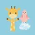 Giraffe and Bird Sticker Pack