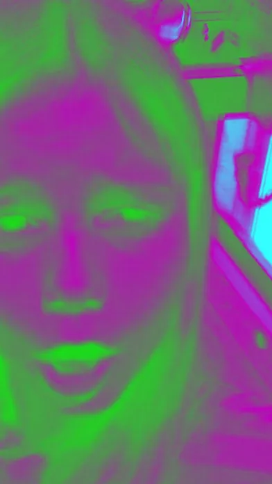 Tangkapan skrin Glow Camera - Take Cool Neon Glam Selfie Photos
