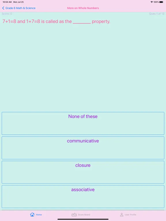 تصاویر Grade 6 Math & Science iPad 