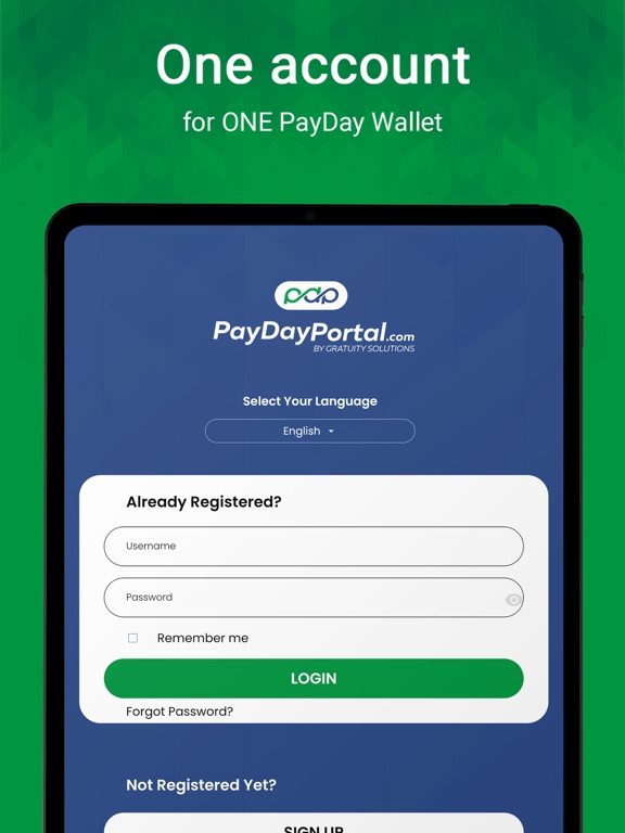 Capturas de tela do PayDayPortal iPad 