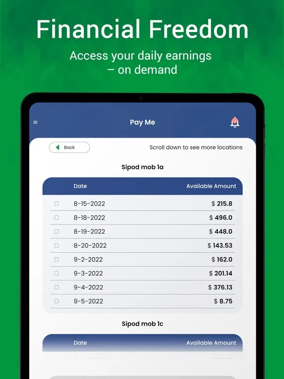 ภาพหน้าจอของ PayDayPortal iPad 