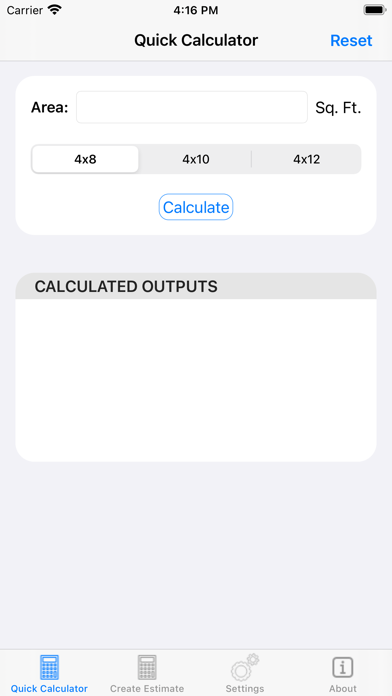 Calculate Drywall Screenshots