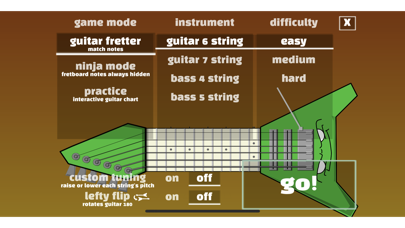 Ảnh chụp màn hình của Guitar Fretter