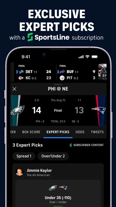 Capturas de pantalla de CBS Sports App: Scores & News