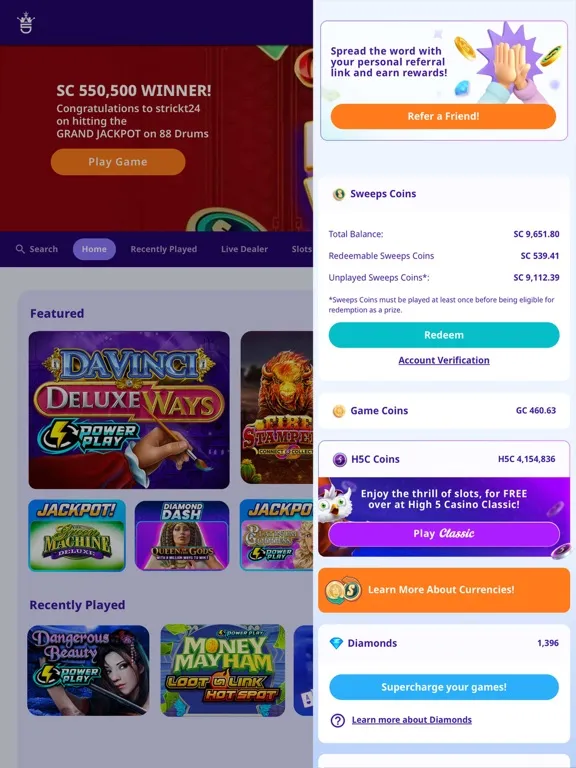 Скриншоты High 5 Casino Vegas Slots iPad 