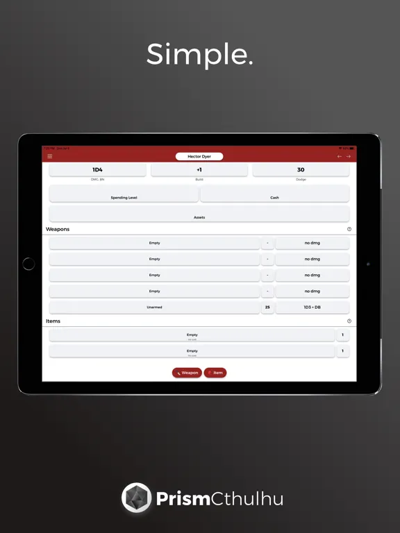 PrismScroll Cthulhu iPad 应用截图