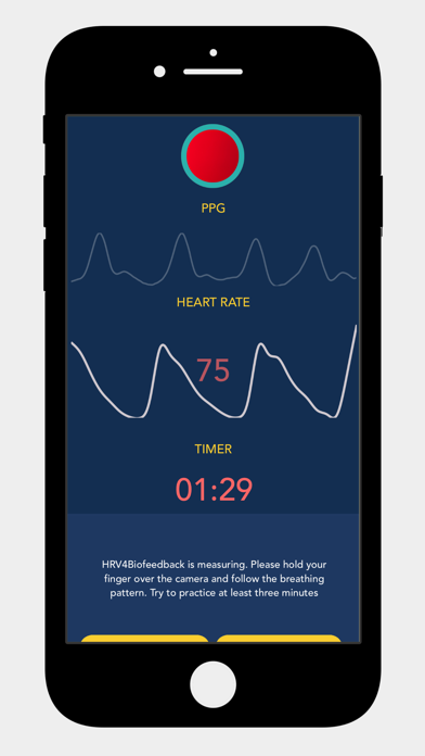 Ảnh chụp màn hình của HRV4Biofeedback