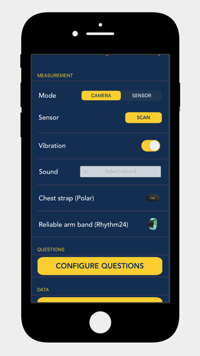 Ảnh chụp màn hình của HRV4Biofeedback