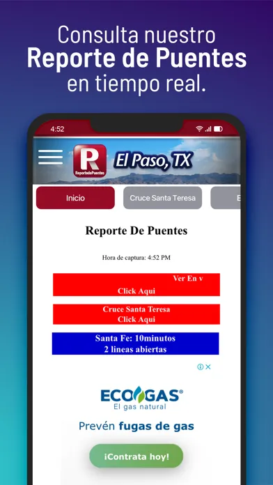 Скриншоты ReportedePuentes.com