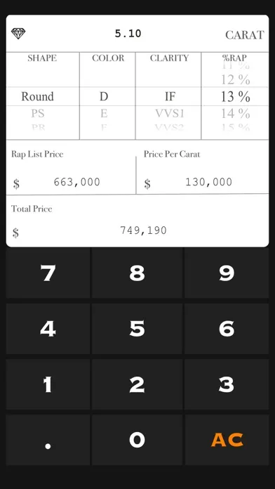 Diamond Price Calculate應用截圖