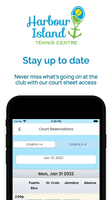 Capturas de tela do Harbour Island Tennis Centre