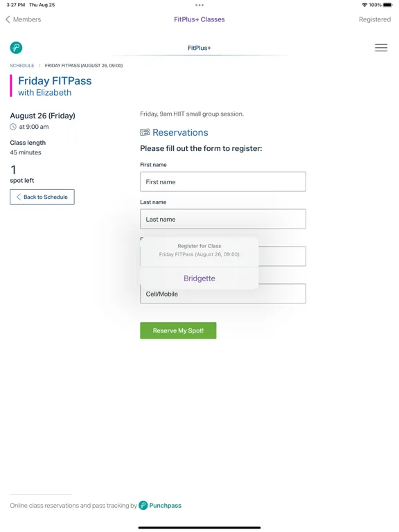 FitPlus+ Dublin iPad 应用截图