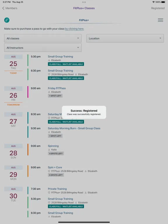 FitPlus+ Dublin iPad 应用截图