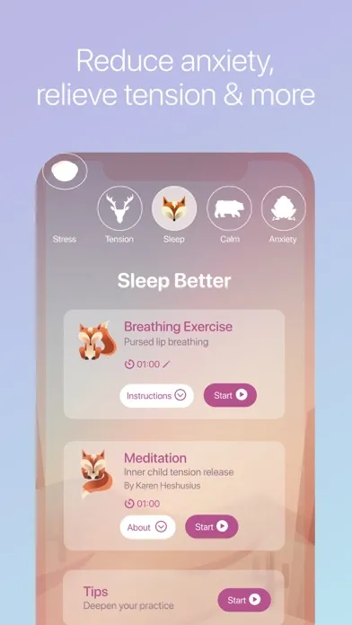Breathe: Meditation, Breathing 스크린샷