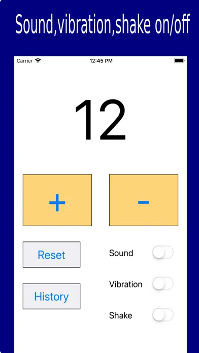 ภาพหน้าจอของ Shake tally counter