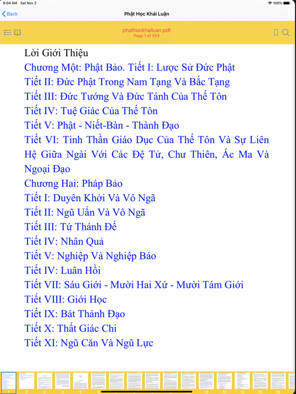 Tangkapan layar Chơn Thiện Toàn Tập iPad 
