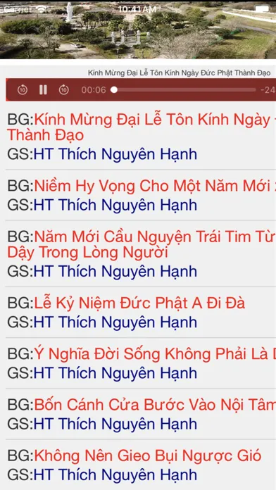 Ảnh chụp màn hình của Phat Thanh Phap Am