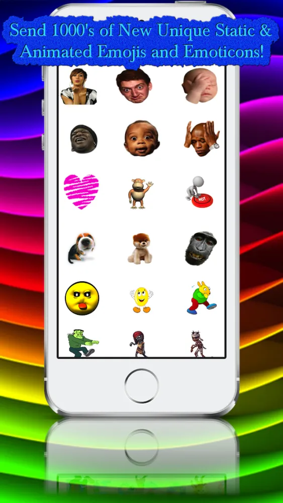 Real Emojis - All the best new animated & static emoji emoticons Ekran Görüntüleri