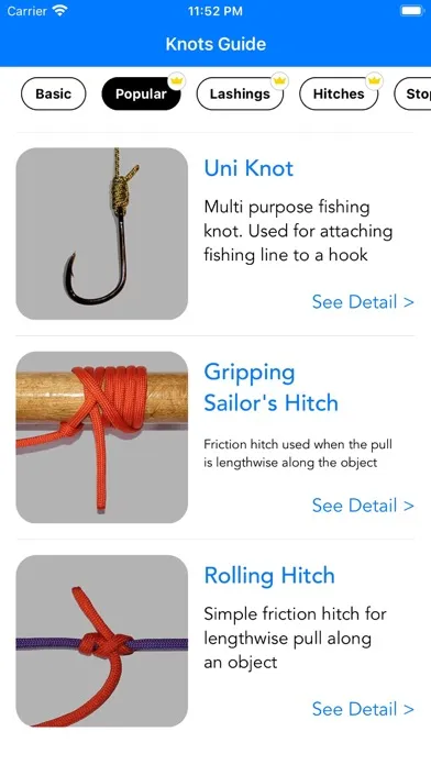 Скриншоты Knot Tying: Knots Guide