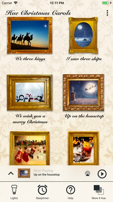 ภาพหน้าจอของ Hue Christmas Carols Advent