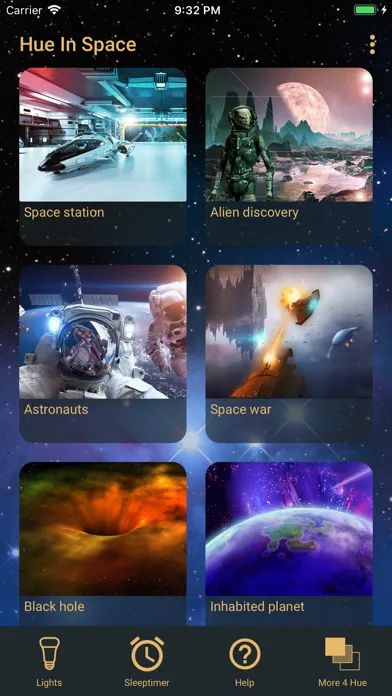 Tangkapan skrin Hue in Space