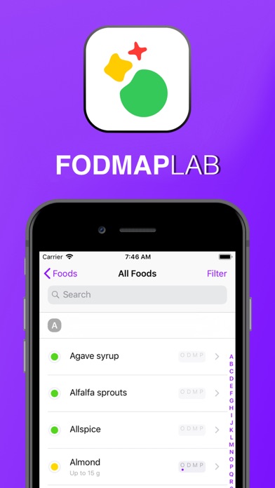 تصاویر FODMAPLAB: Low FODMAP Diet App