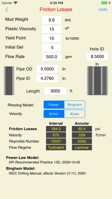 Ảnh chụp màn hình của Drilling Hydraulics (Basic)