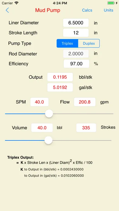 Ảnh chụp màn hình của Drilling Hydraulics (Basic)