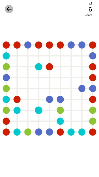 Capturas de tela do Dots GO