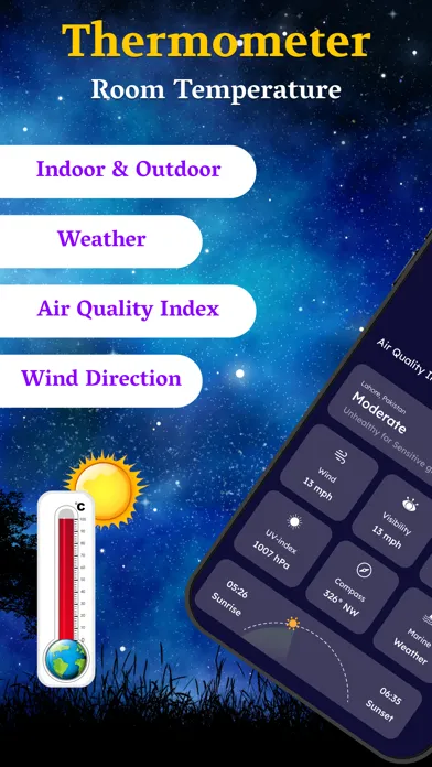 Ảnh chụp màn hình của Room Temperature Thermometer