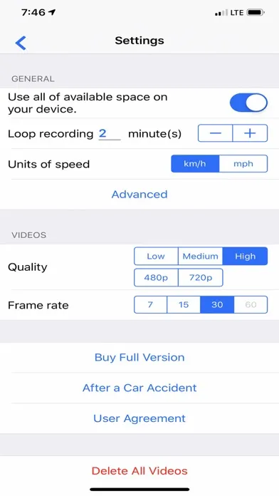 Capturas de pantalla de Smart Dash Cam