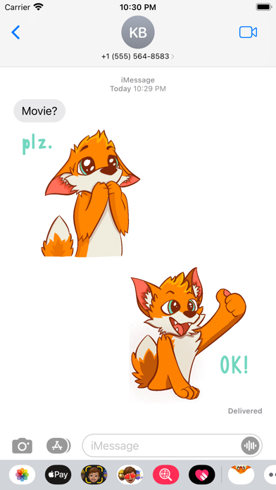 Quasi Fox Stickers應用截圖
