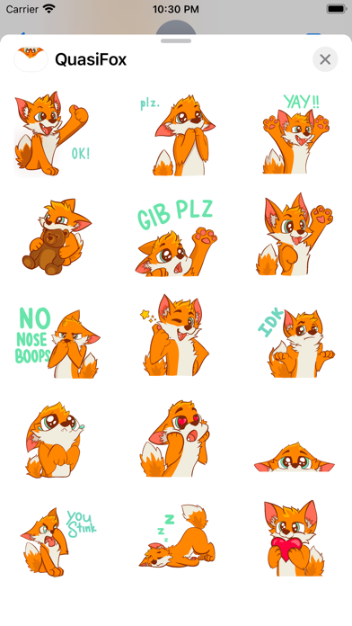 Quasi Fox Stickers應用截圖