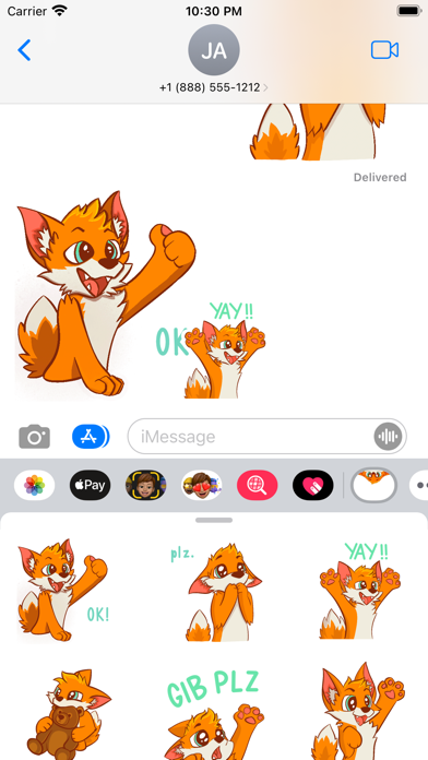 Quasi Fox Stickers應用截圖