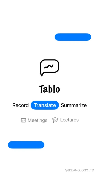 Tangkapan layar Tablo - AI Transcription