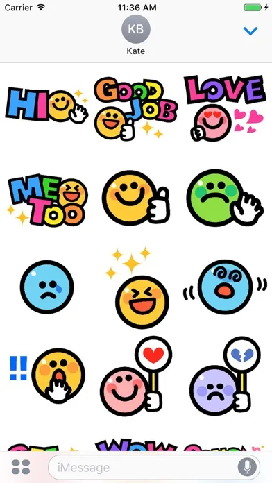 Capturas de pantalla de Smiley face Sticker 2