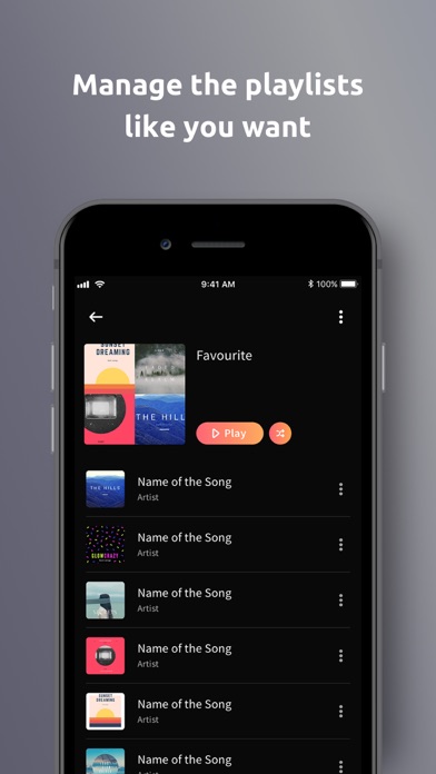 WHOOSHI Personal Audio Player 스크린샷