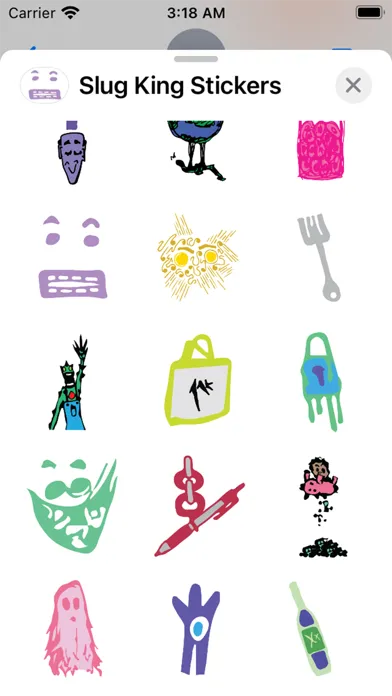 Ảnh chụp màn hình của Slug Stickers