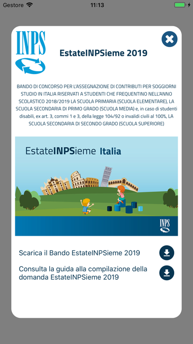 Zrzuty ekranu INPS - Welfare - GDP