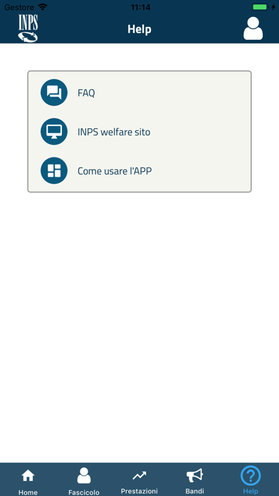 Zrzuty ekranu INPS - Welfare - GDP