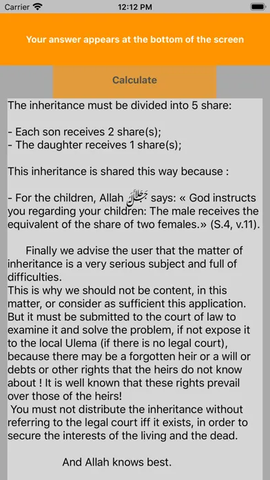 calcul of inheritance應用截圖