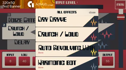 jgEffects - Multi Effects Pedal Ekran Görüntüleri