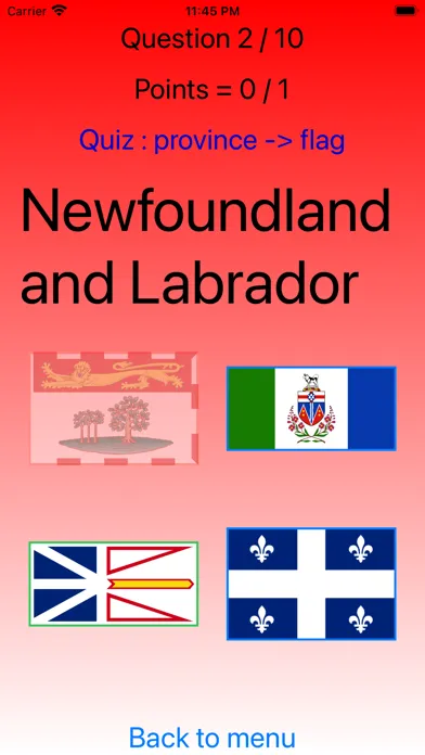 Provinces of Canada スクリーンショット