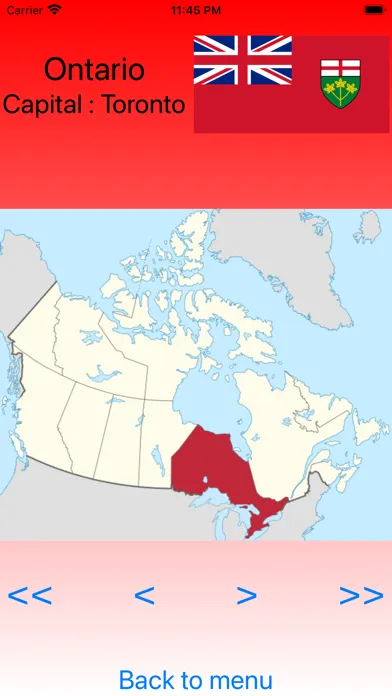 Provinces of Canada スクリーンショット