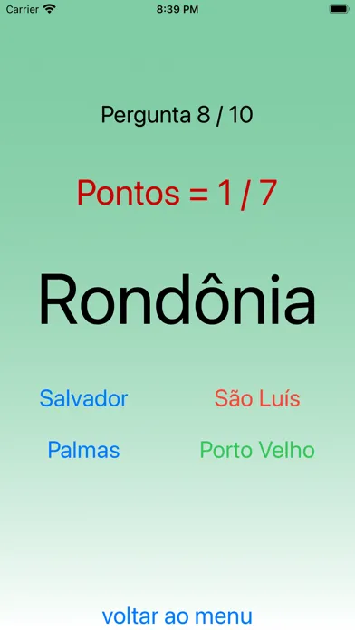Скриншоты Estados do Brasil - Jogo