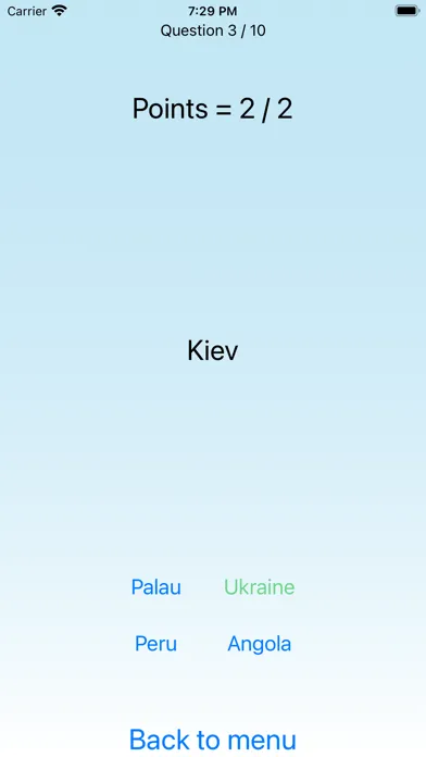 National capital cities - quiz Screenshots