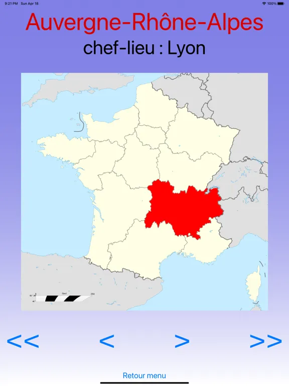 صور Quiz régions de France iPad 