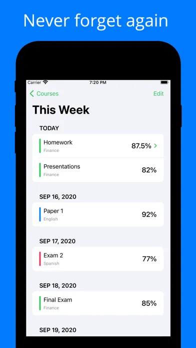 Screenshot di Grade Control: Homework App