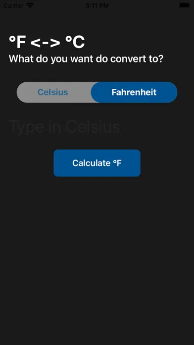 Degree - °Celsius °Fahrenheit Screenshots