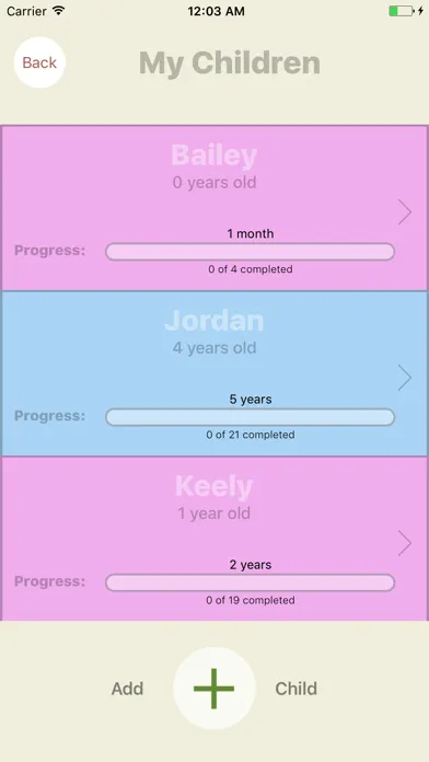 ภาพหน้าจอของ BabyDo - Track Your Child's Milestones